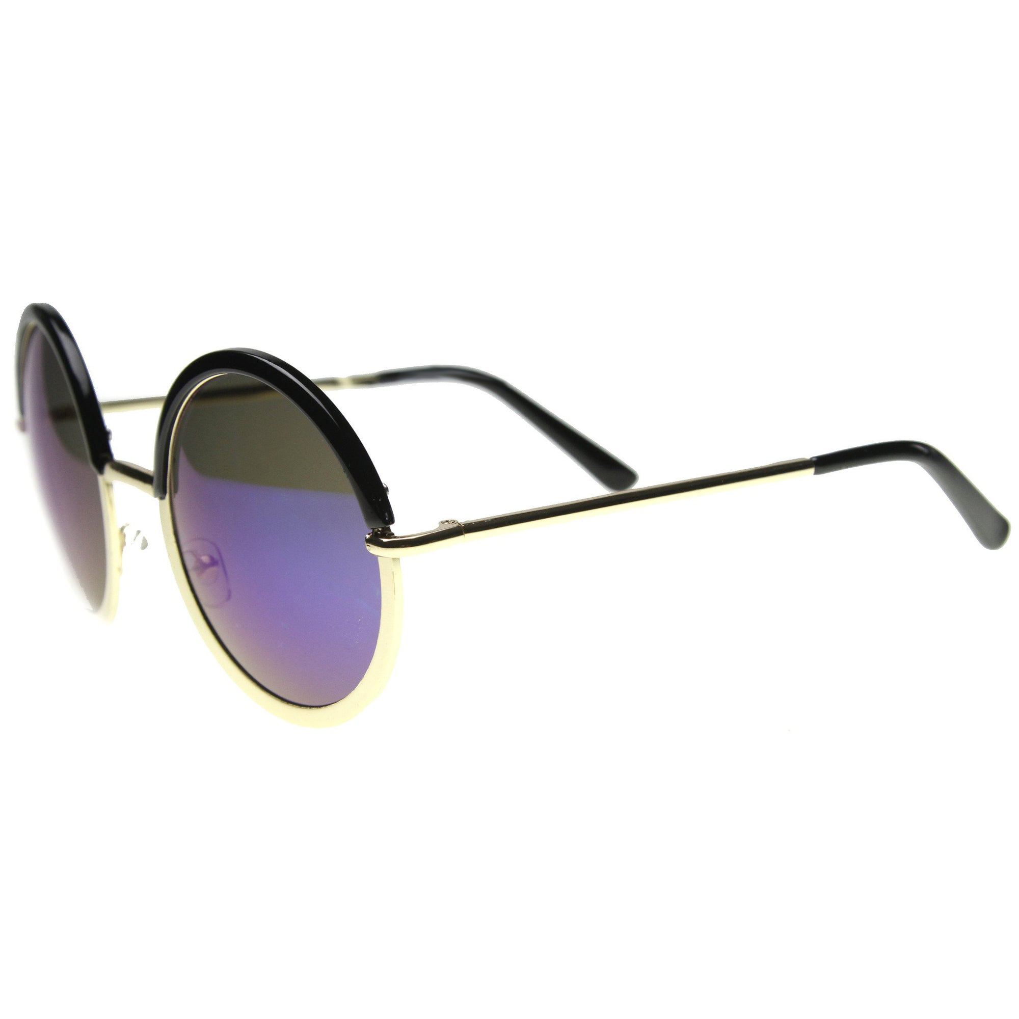 Matte Black Blue Mirror Polarized Glass