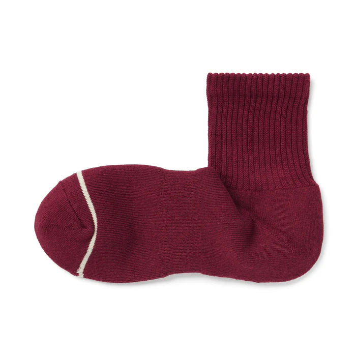 Right Angle Warm Cotton Blend Thick Short Socks