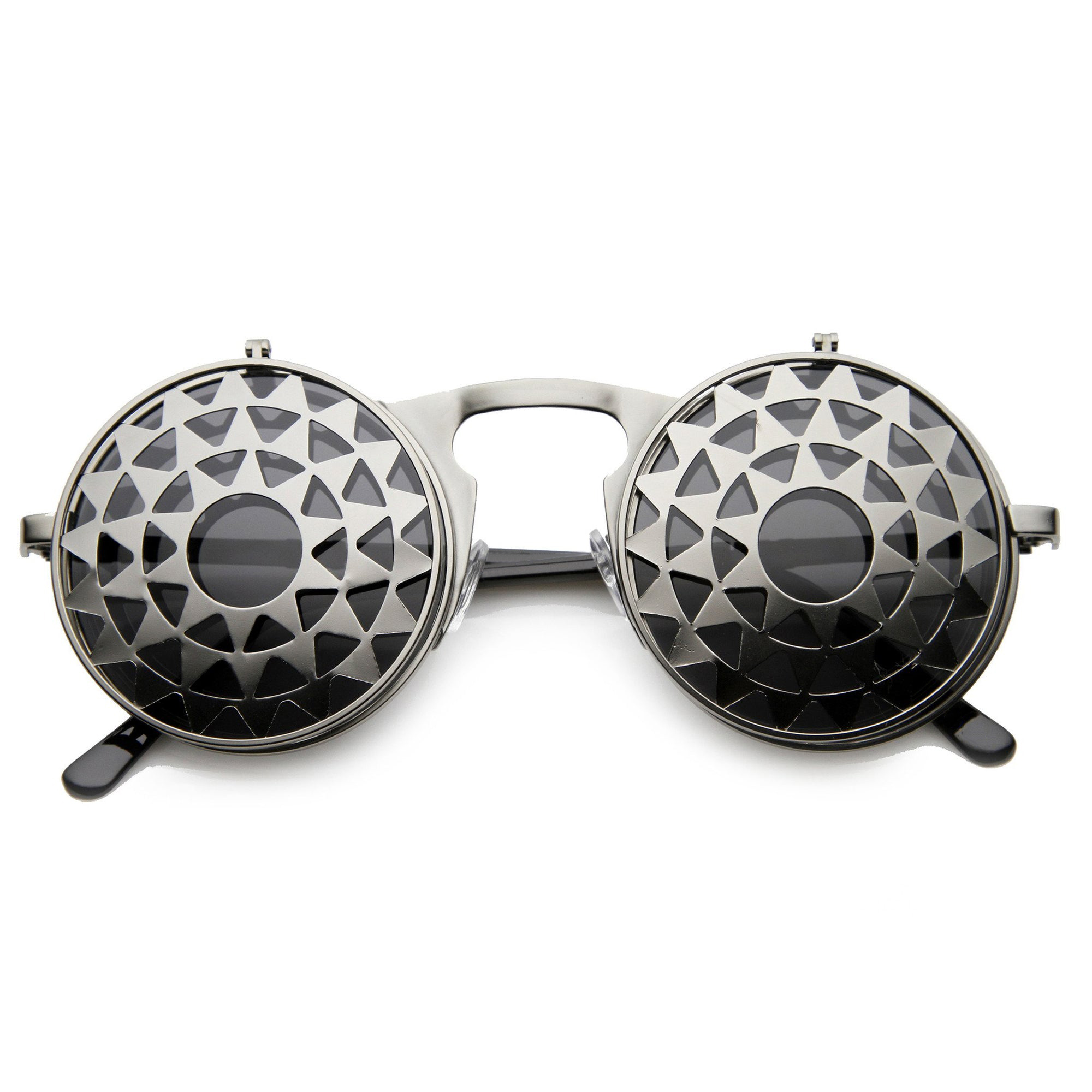 Designer Medium Round Metal Fashion Sunglasses